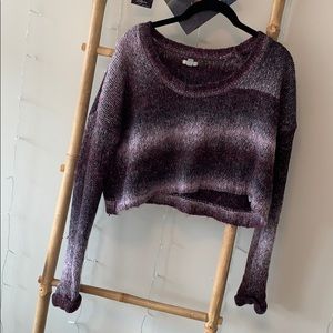 purple sweater